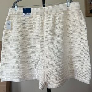 Old Navy Cream Swim Coverup Shorts